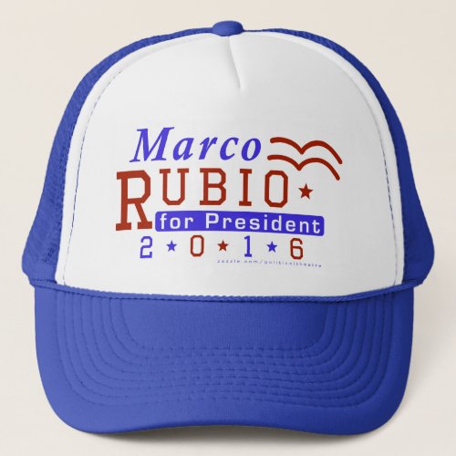 Marco Rubio President 2016 Election Republican Trucker Hat