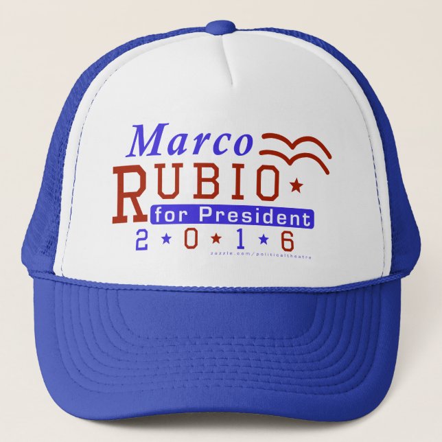 Marco Rubio President 2016 Election Republican Trucker Hat (Front)