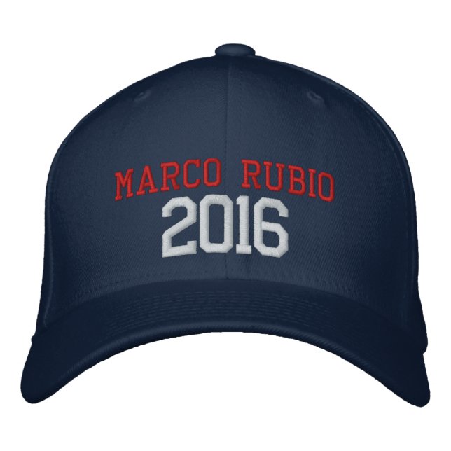 Marco Rubio President 2016 Embroidered Baseball Hat (Front)