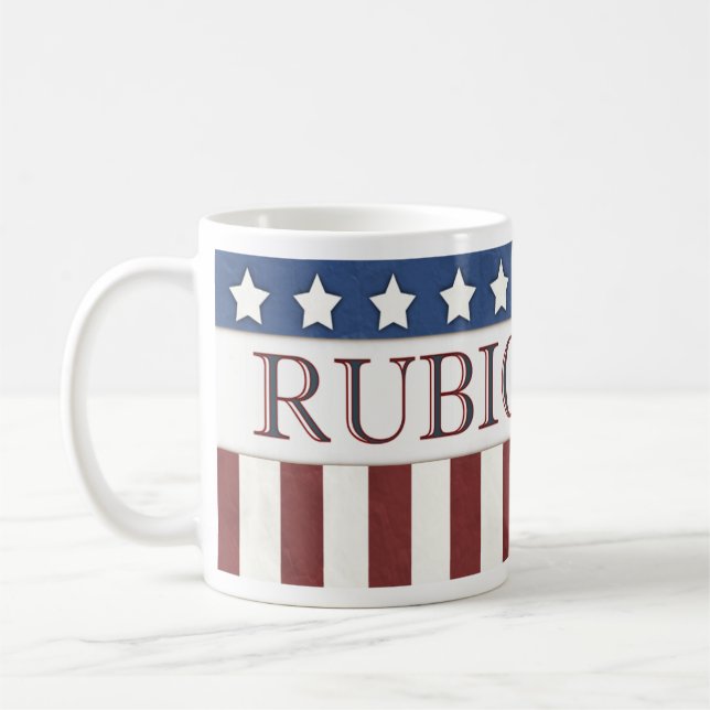 Marco Rubio President 2016 Stars and Stripes Coffee Mug (Left)