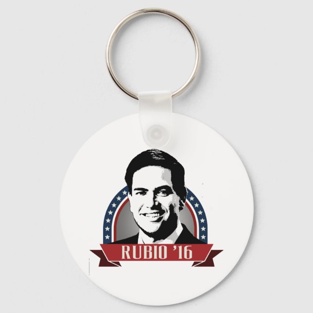 MARCO RUBIO TO RUN IN 2016 -.png Keychain (Front)