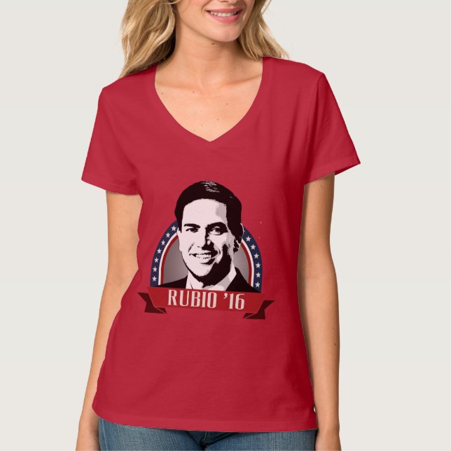 MARCO RUBIO TO RUN IN 2016 -.png T-Shirt (Front)