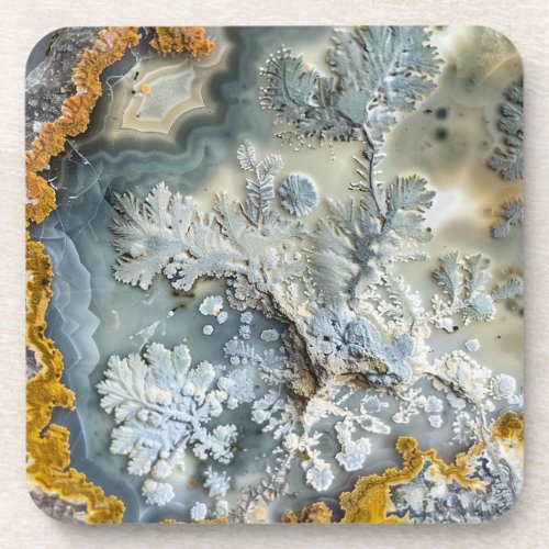 Marco Stone Photography Dendrite Crystal Beverage Coaster