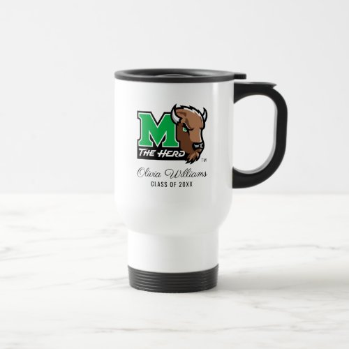Marco The Bison  The Herd  Add Your Name Travel Mug