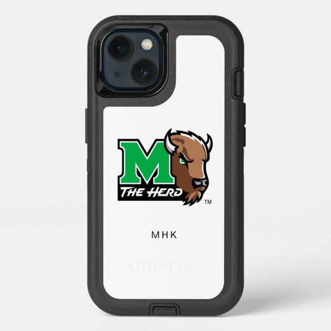 Marco The Bison | The Herd | Monogram Otterbox iPhone Case (Back)