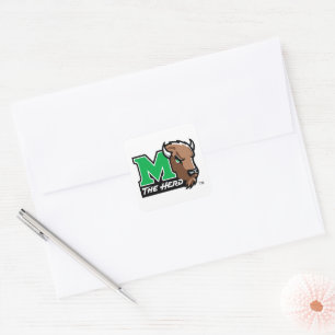 Marco The Bison   The Herd Square Sticker