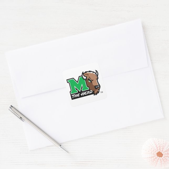 Marco The Bison | The Herd Square Sticker (Envelope)