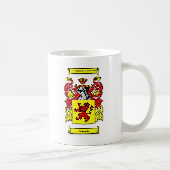 Marcotte Coat of Arms Coffee Mug (Right)