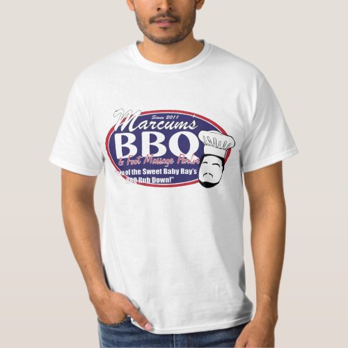 Marcums BBQ  Foot Massage Parlor Official Tee