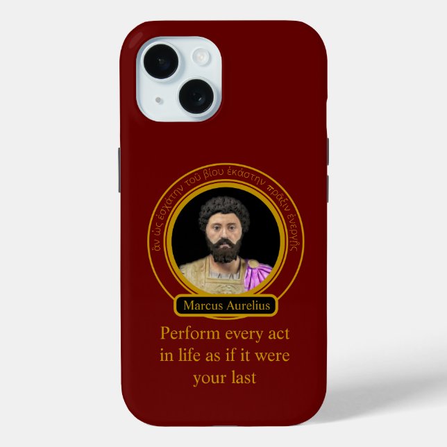 Marcus Aurelius' Acting Case-Mate iPhone Case (Back)