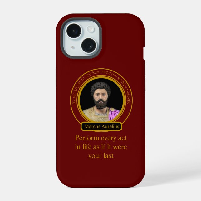 Marcus Aurelius' Acting Iphone Case (Back)