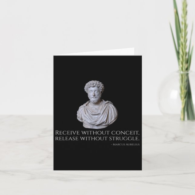 Marcus Aurelius - Ancient Rome Stoic Philosophy Qu Card (Front)