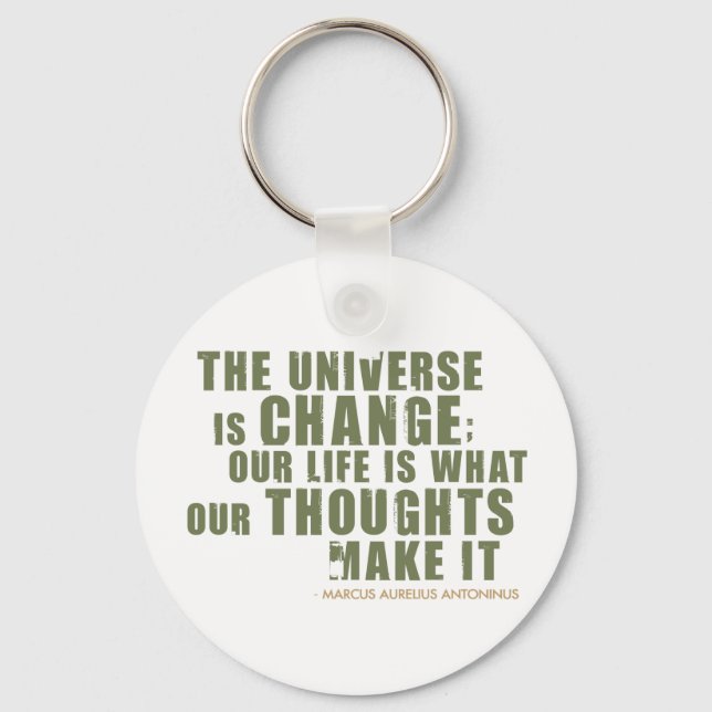 Marcus Aurelius Antoninus Quote Keychain (Front)
