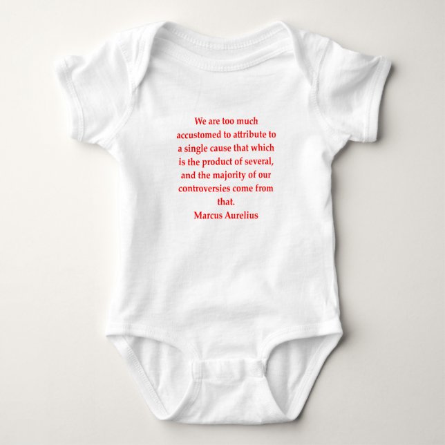 marcus aurelius baby bodysuit (Front)