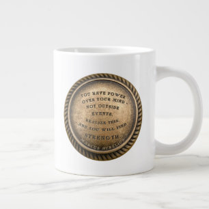 Marcus Aurelius Quote How to find Strength Giant Coffee Mug