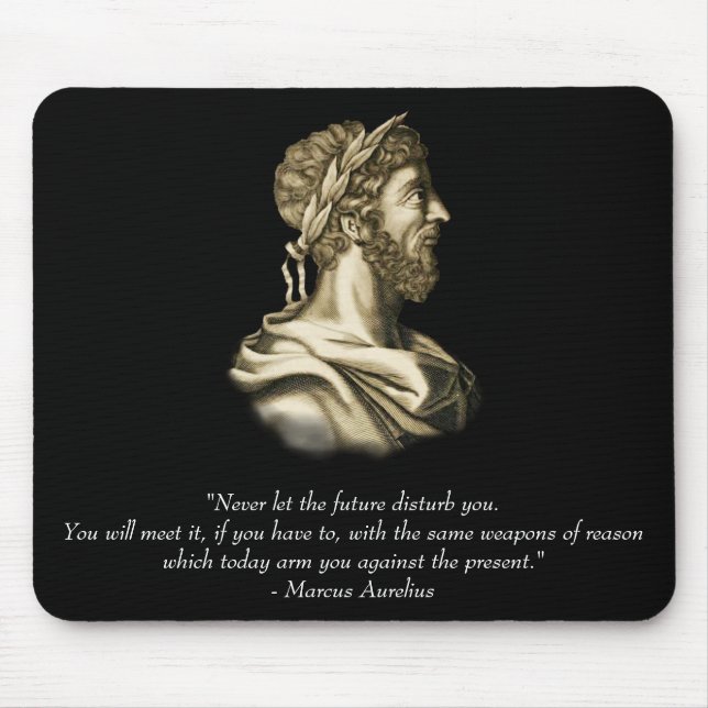 Marcus Aurelius Quote Mouse Pad (Front)