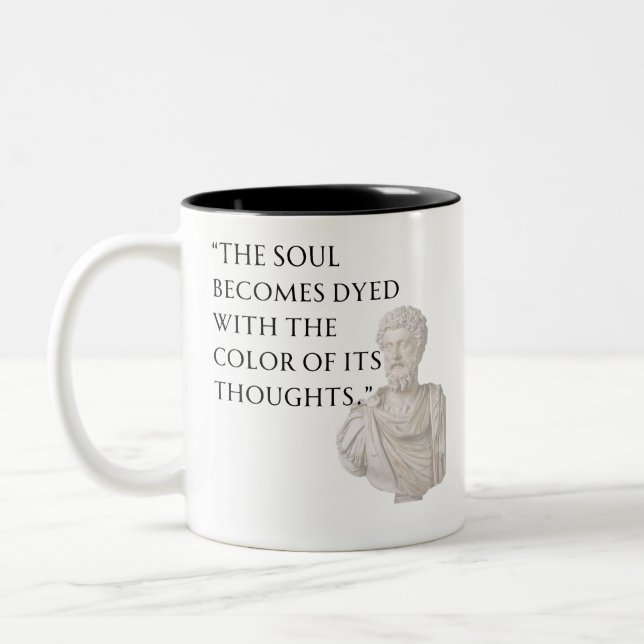 Marcus Aurelius Quote Mug (Left)
