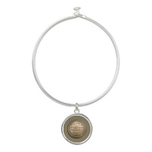 Marcus Aurelius Quote Our Life is what our .... Bangle Bracelet