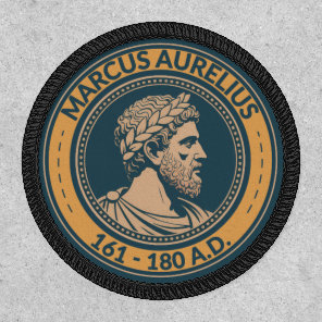 Marcus Aurelius Roman Emperor Illustration Badge