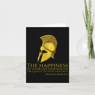 Marcus Aurelius Stoic Quote On Happness - Roman Ph Card
