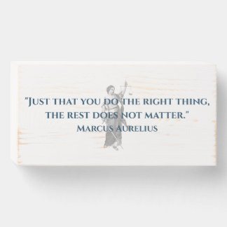 Marcus Aurelius Stoic quote wood art Wooden Box Sign