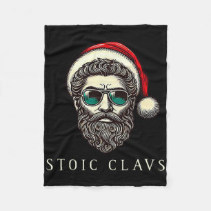 Marcus Aurelius Stoic Santa Claus Stoicism Funny C Fleece Blanket