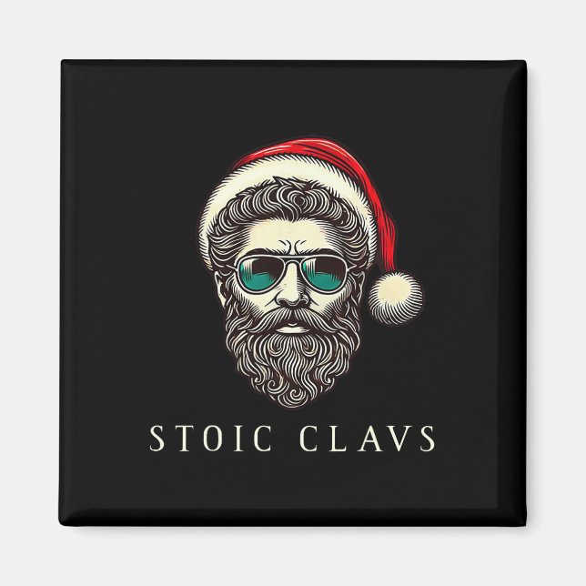 Marcus Aurelius Stoic Santa Claus Stoicism Funny C Magnet (Front)