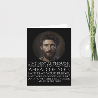 Marcus Aurelius Stoicism - Roman Stoic Philosophy Card