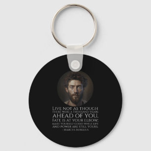 Marcus Aurelius Stoicism - Roman Stoic Philosophy Keychain