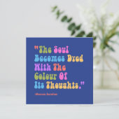 Marcus Aurelius Thoughts Colour Our Soul (Standing Front)