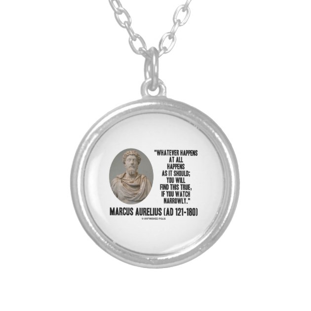 Real Marcus Aurelius Roman Coin Necklace