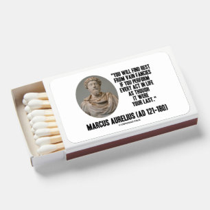 Marcus Aurelius You Will Find Rest Vain Fancies Matchboxes