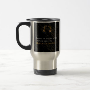 Marcus Aurelius's Wisdom: Actions Speak Loud Travel Mug