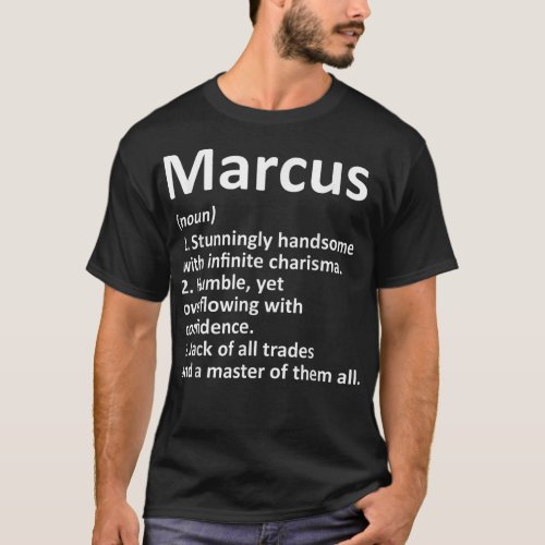 MARCUS Definition Personalized Name Funny Birthday T_Shirt