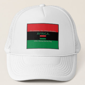 Marcus Garvey African Colors Flag Trucker Hat