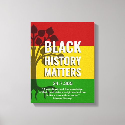 MARCUS GARVEY Black History Canvas Print