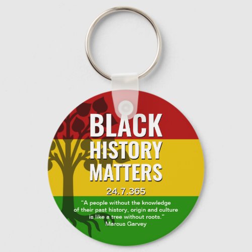 MARCUS GARVEY Black History Keychain