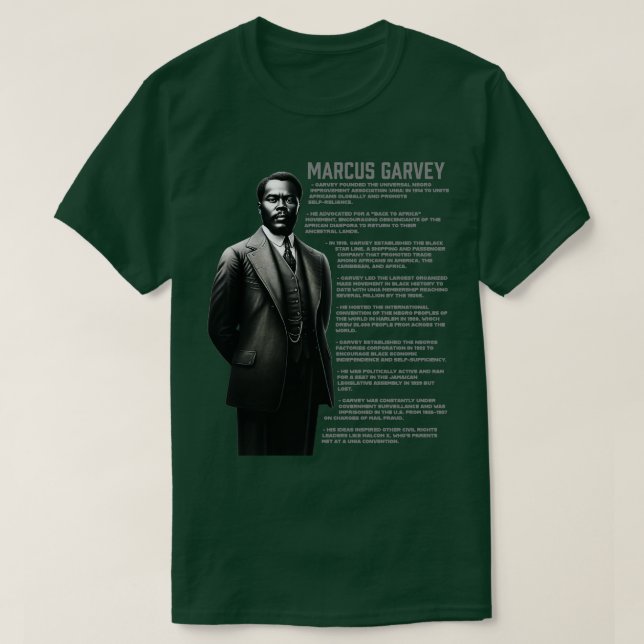 Marcus Garvey T-Shirt (Design Front)