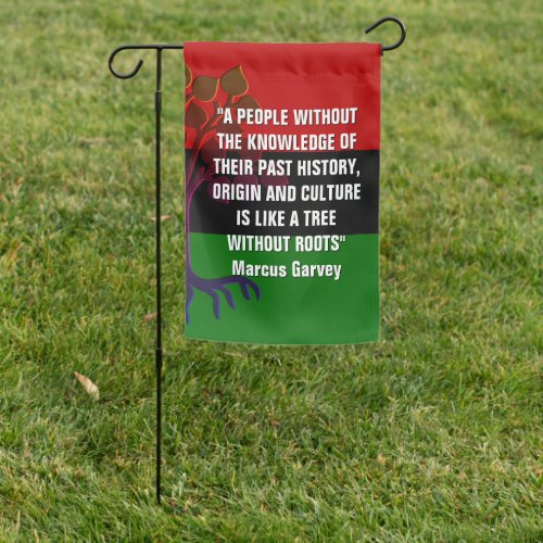 Marcus Garvey TREE WITHOUT ROOTS Garden Flag