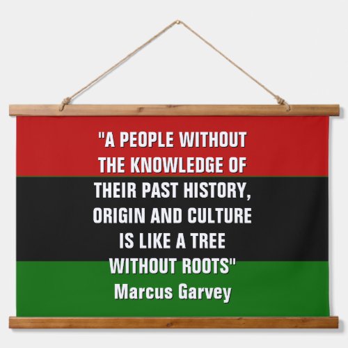 Marcus Garvey TREE WITHOUT ROOTS Pan African Hanging Tapestry