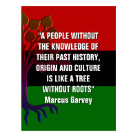 Marcus Garvey TREE WITHOUT ROOTS Postcard