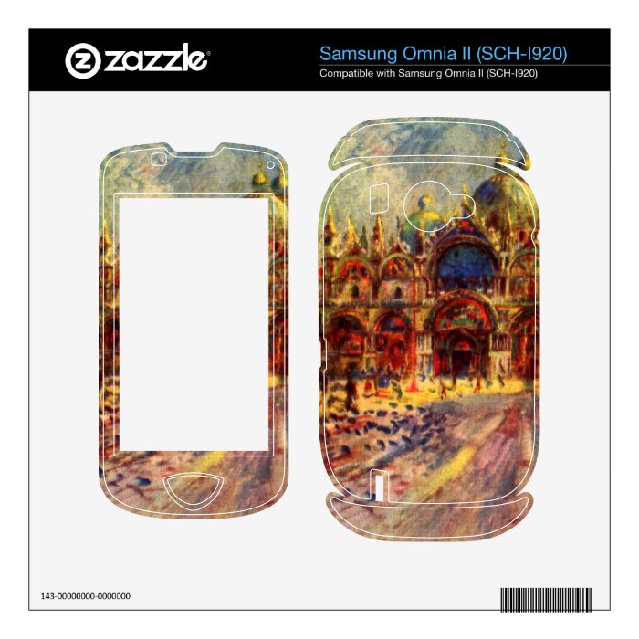 Marcus place in Venice by Pierre Renoir Samsung Omnia II Skins