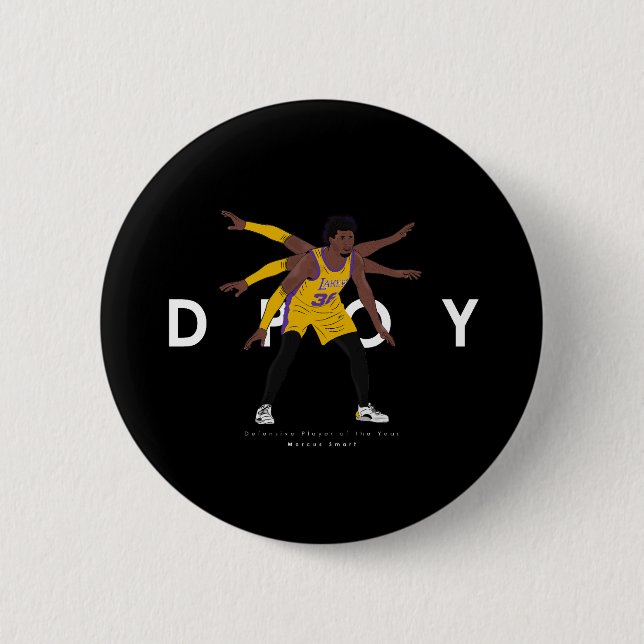 Marcus Smart DPOY | Los Angeles Lakers Button (Front)