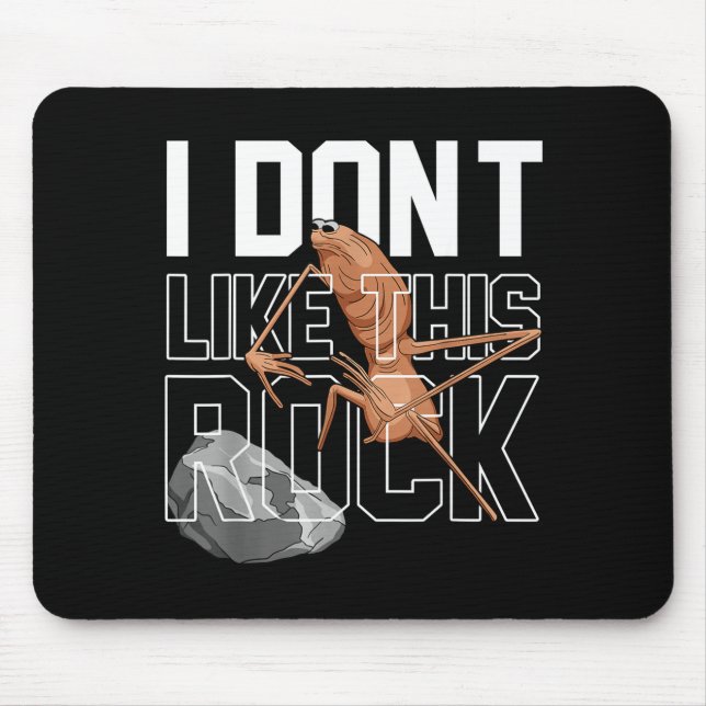 Marcus The Worm I Don't Like This Rock Funny Meme  Mouse Pad (Front)