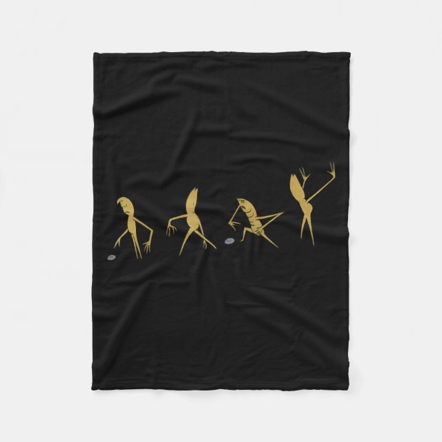 Marcus The Worm I Don't Like This Rock It's Ing Me Fleece Blanket (Front)