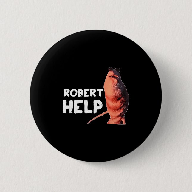 Marcus The Worm Meme Funny Graphics Vrchat Robert  Button (Front)