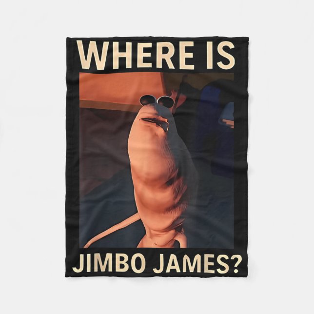 Marcus The Worm Where Is Jimbo James Funny Meme  Fleece Blanket (Front)