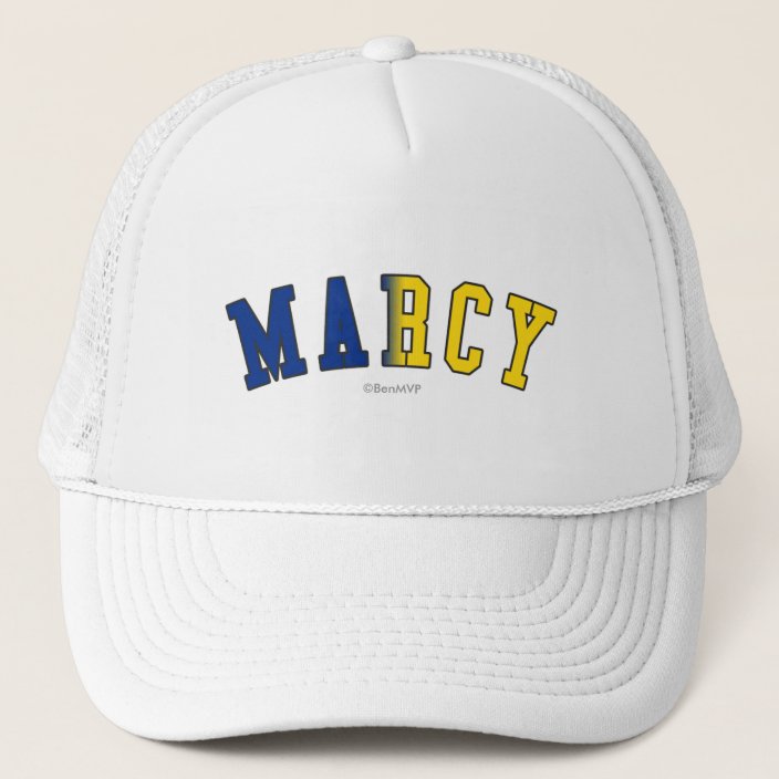 Marcy in New York State Flag Colors Hat