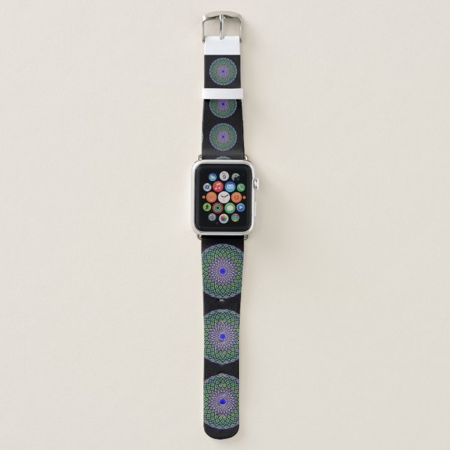 Mardi Grad Madness Apple Watch Band (Front)