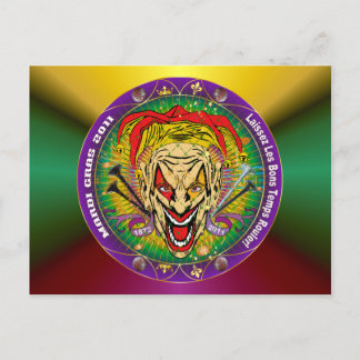 Mardi Gras 2011 Joker-V-3 Postcard